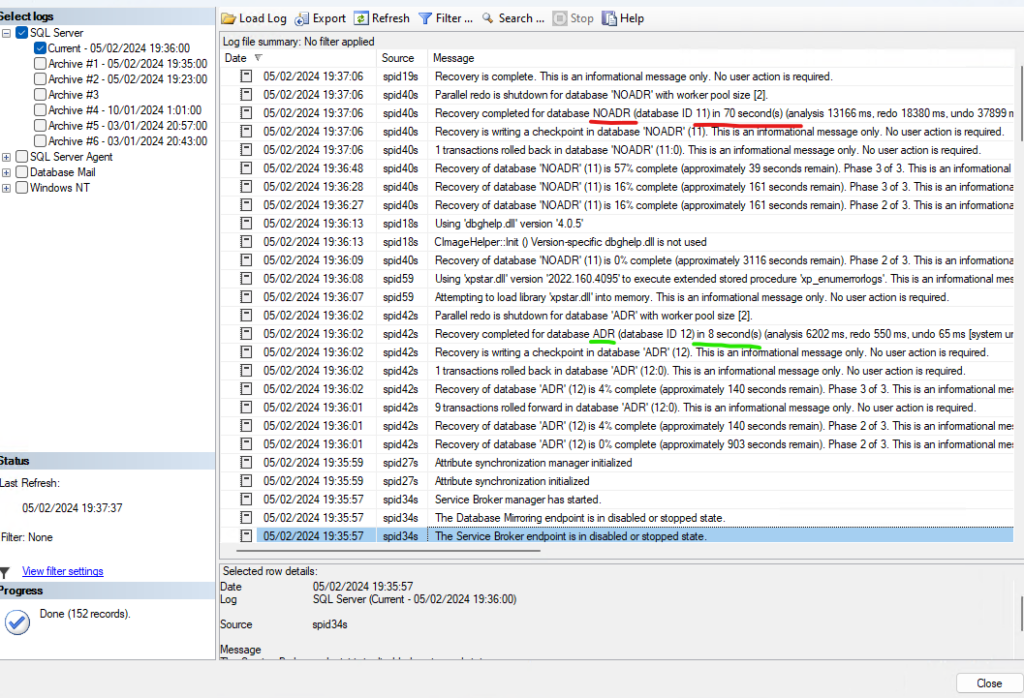 Accelerated Database Recovery SQL Server