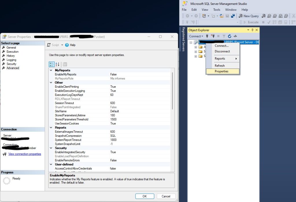 Power BI Report Server Advanced Config