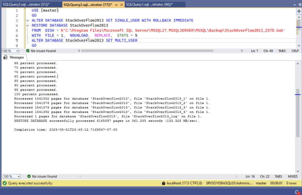 Compresión ZSDT Restore