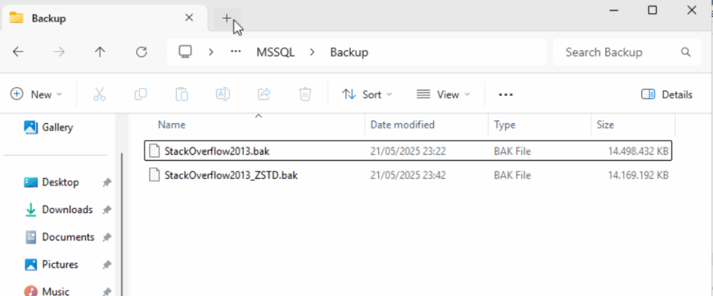 Compresión tamaños